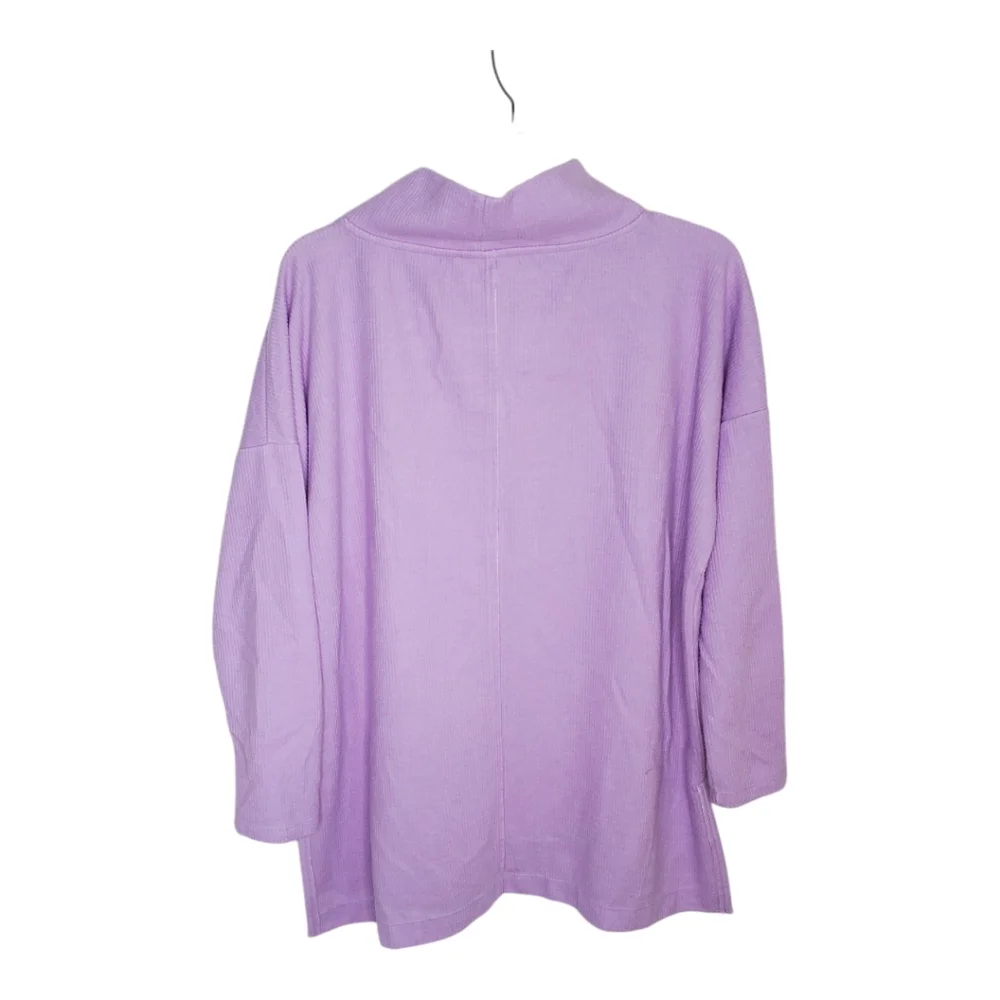 Anthropolgie Theresa Cowl Neck Tunic Sweater Lavender Purple Medium 073 Boho